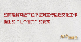 如何理解習近平總書記對宣傳思想文化工(gōng)作提出的“七個(gè)著(zhe)力”的要求
